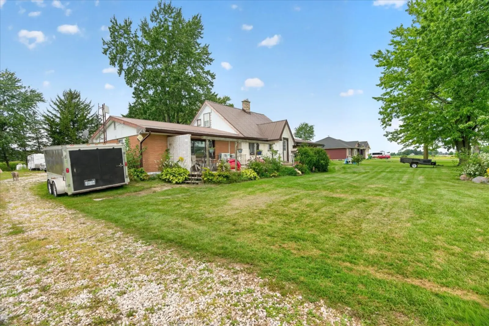 The house from the gravel driveway