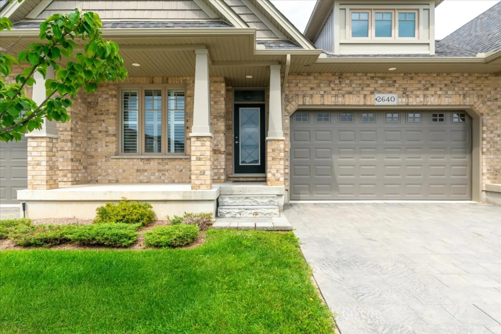 Front entry and garage