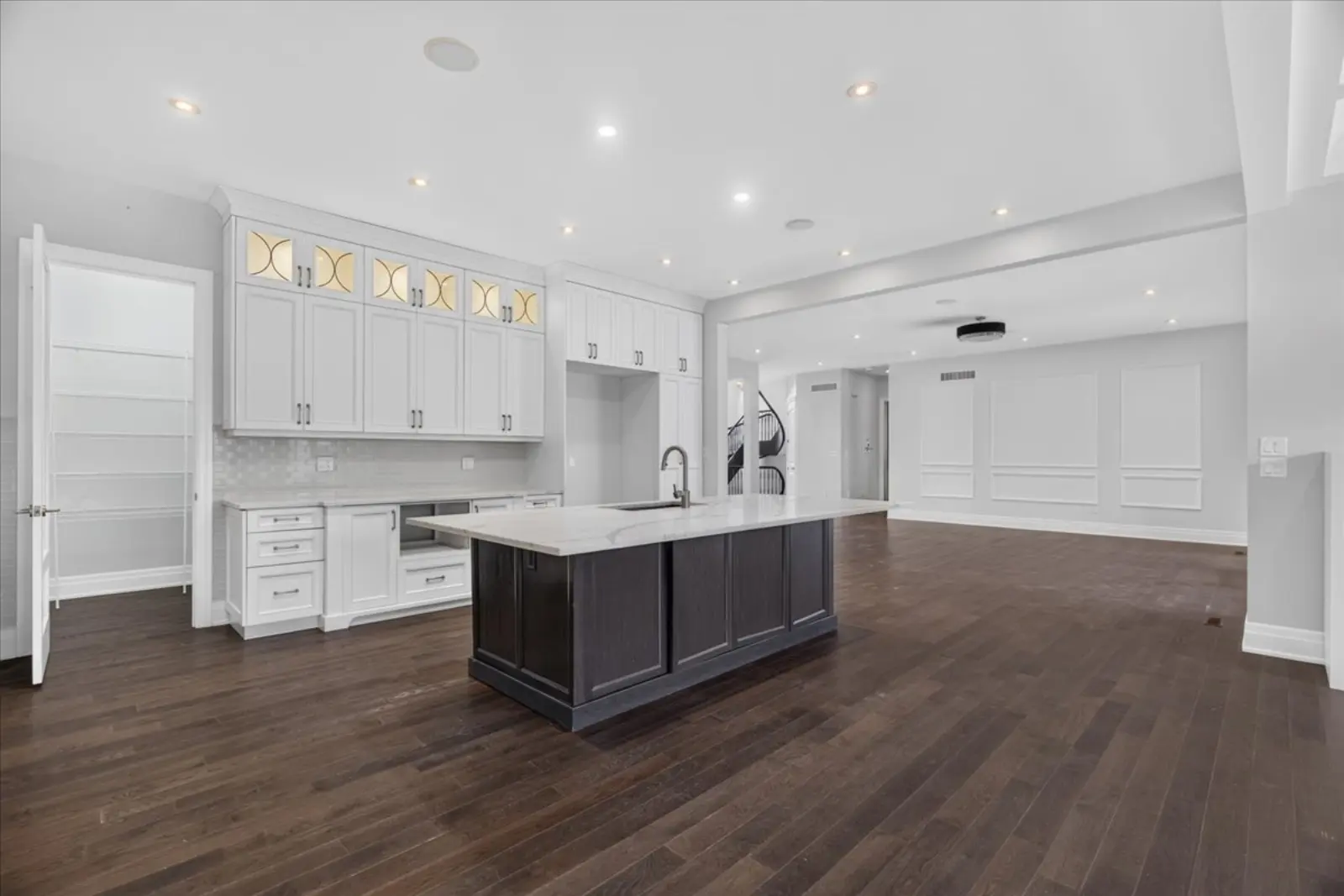 Kitchen island and cabinets