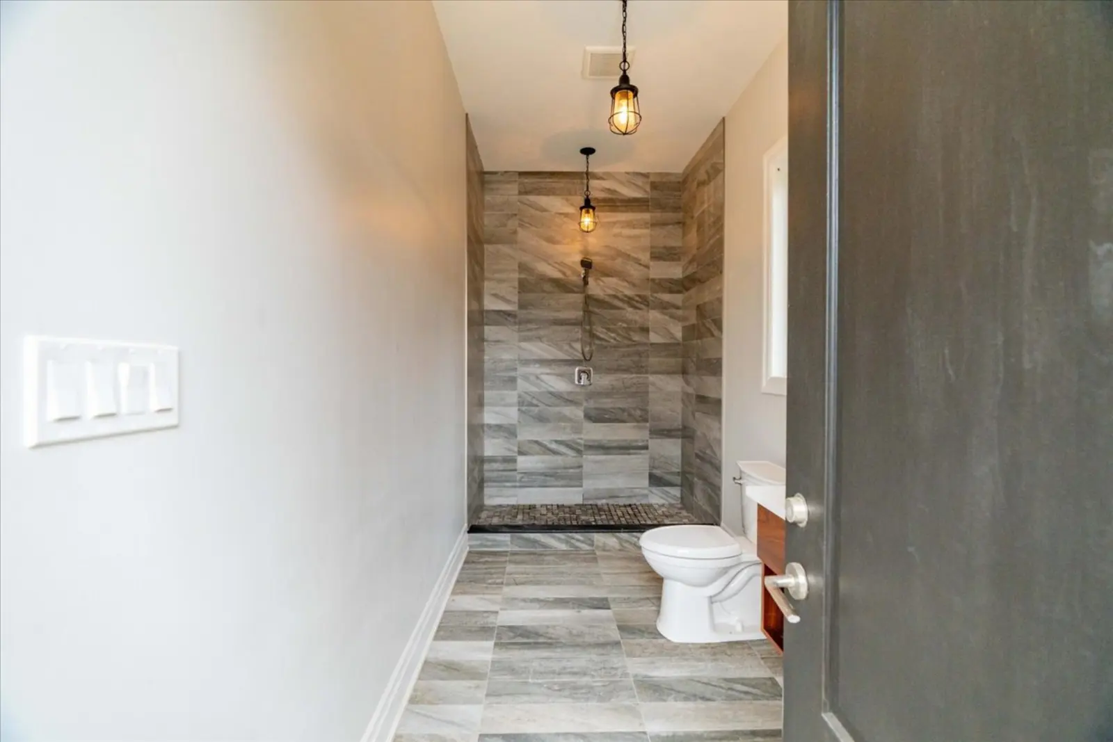 Cabana bathroom with shower