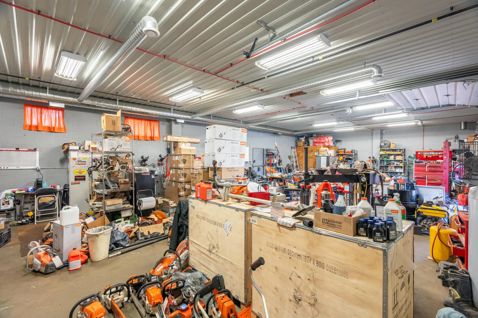 Open shop space