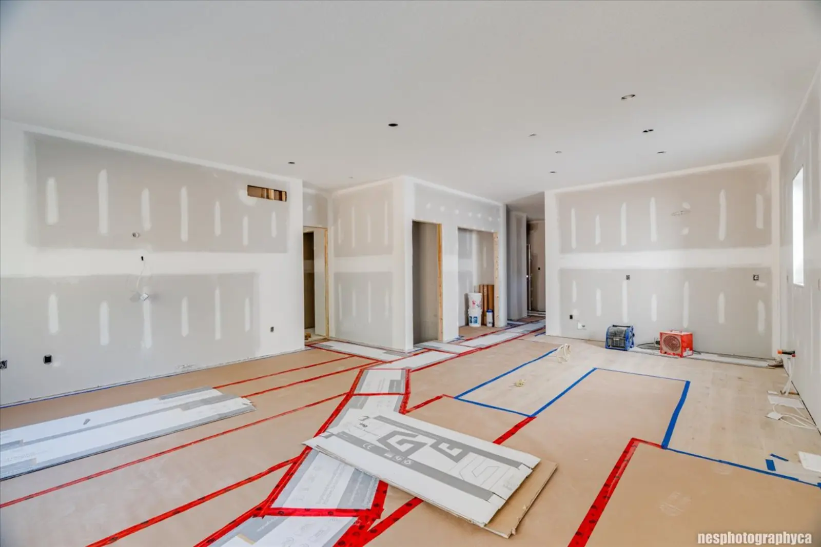 Main floor looking toward the hallway