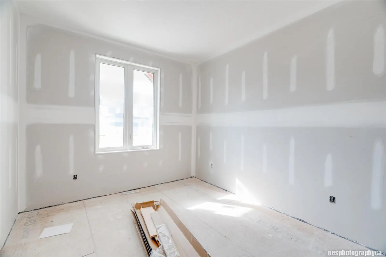 Bright room with a large window