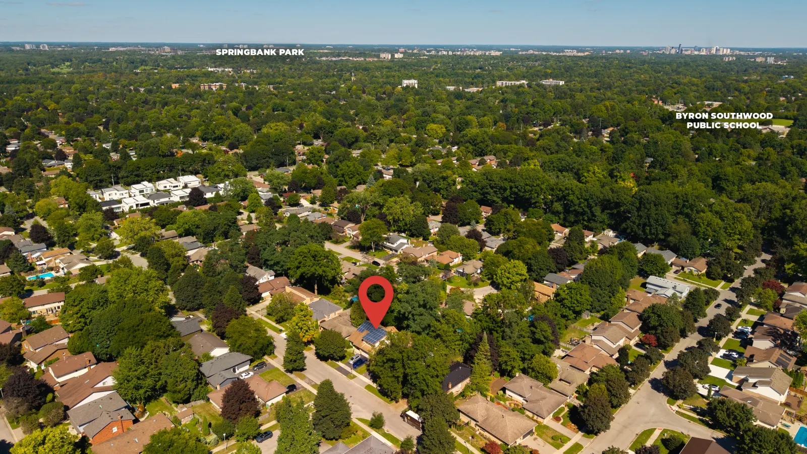 The neighbourhood from the air