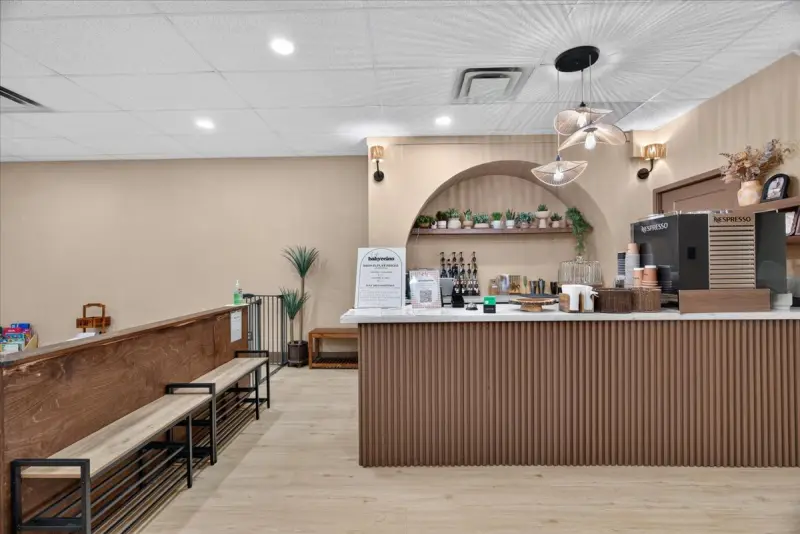 The service counter