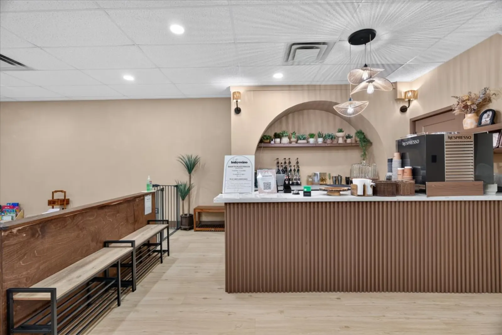 The service counter