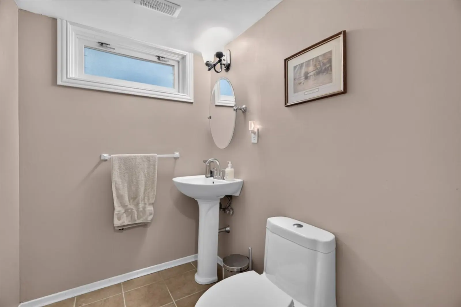 Two-piece bathroom